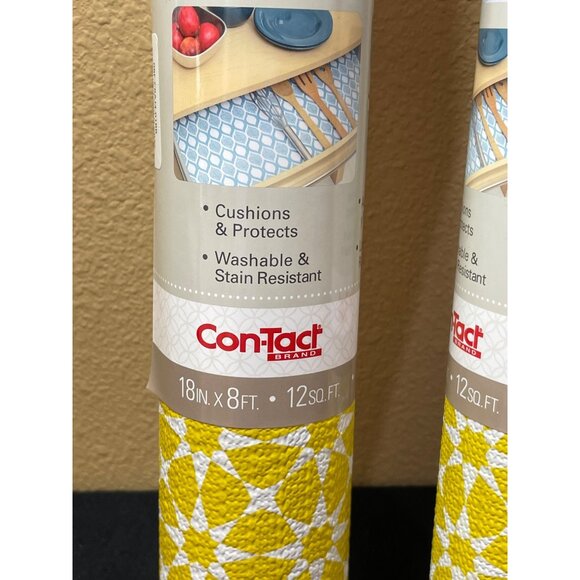 Con Tact Liners Grip Prints Shelves And Drawer Liners Set Of 2 NEW - Picture 6 of 8